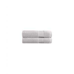 NEW UNDER THE CANOPY classic organic 2-piece hand towel set in silver